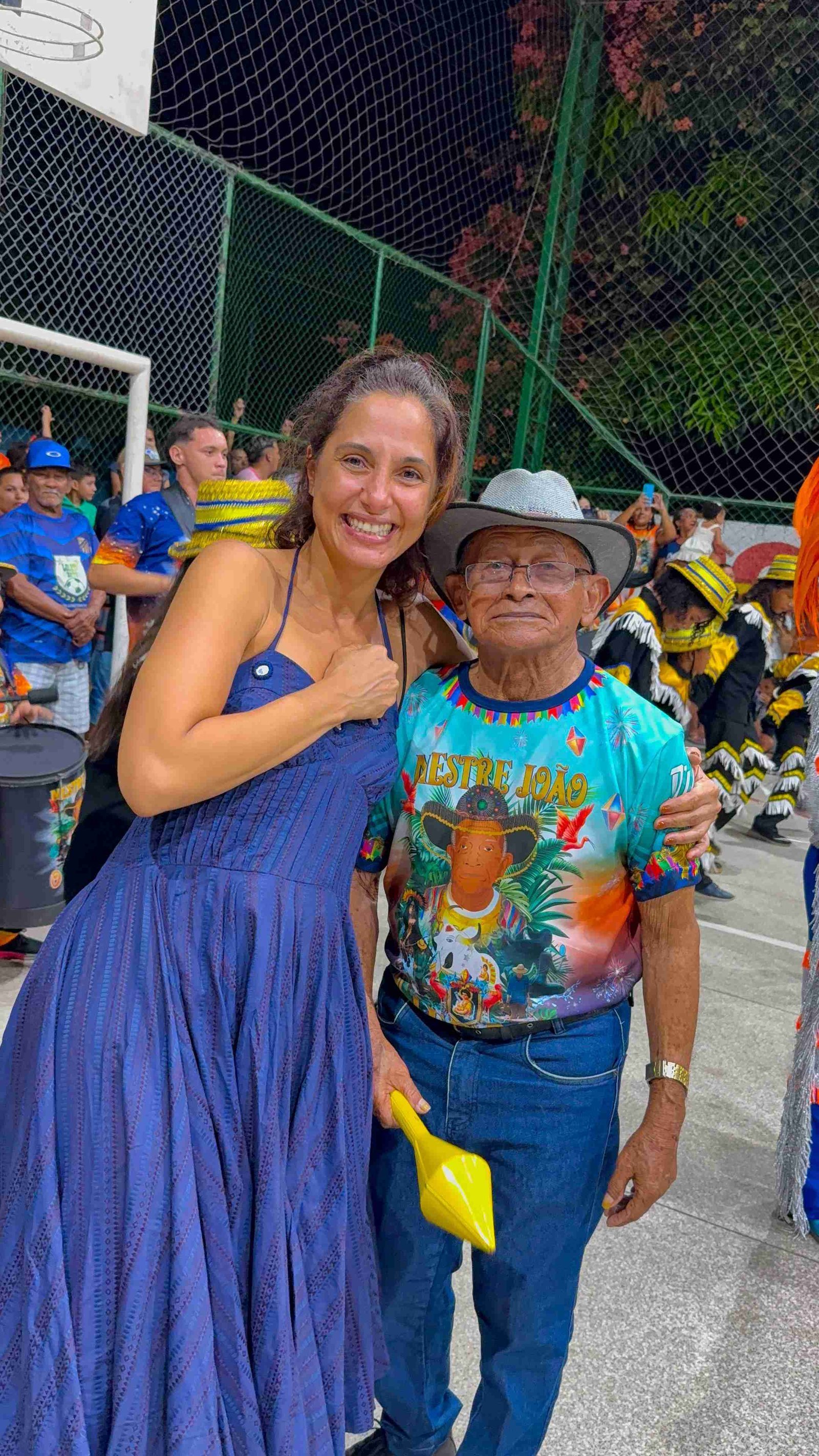 Visita de Camila Pitanga ao Boi Novo Fazendinha